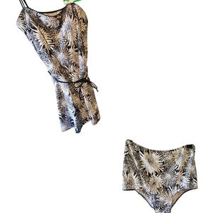 Chic Black and White Swimwear with Sleek Design